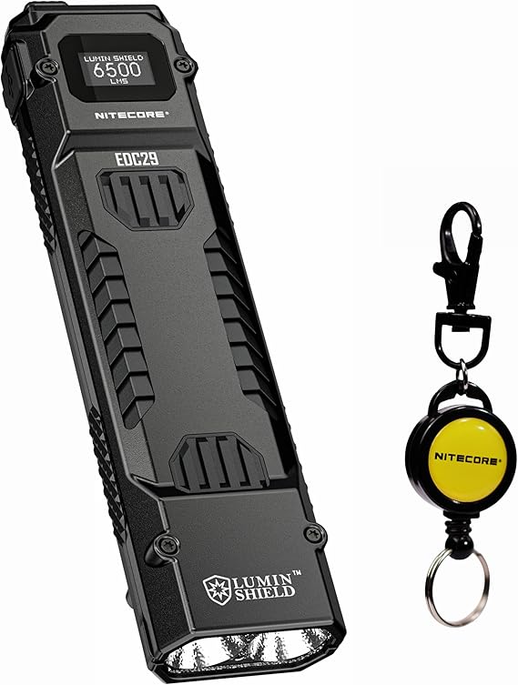 Nitecore EDC29 6500 Lumens Ultra Slim High Performance EDC Flashlight with Retractable Keychain