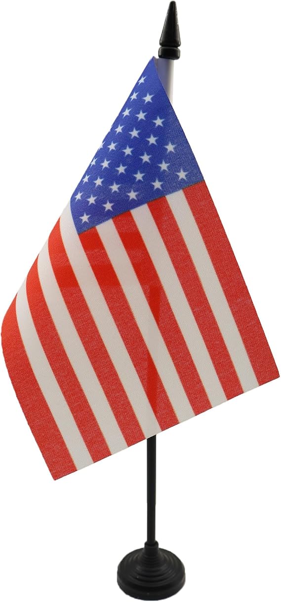 AZ FLAG United States Table Flag 15x10 cm 100D Polyester Plastic Base