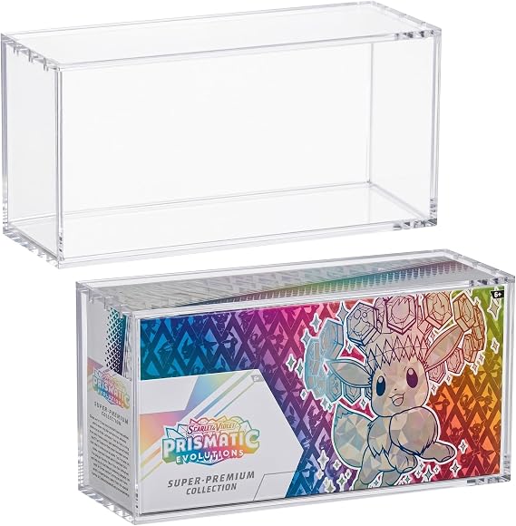 Prismatic Evolutionsスーパープレミアムコレクションアクリルディスプレイケース。