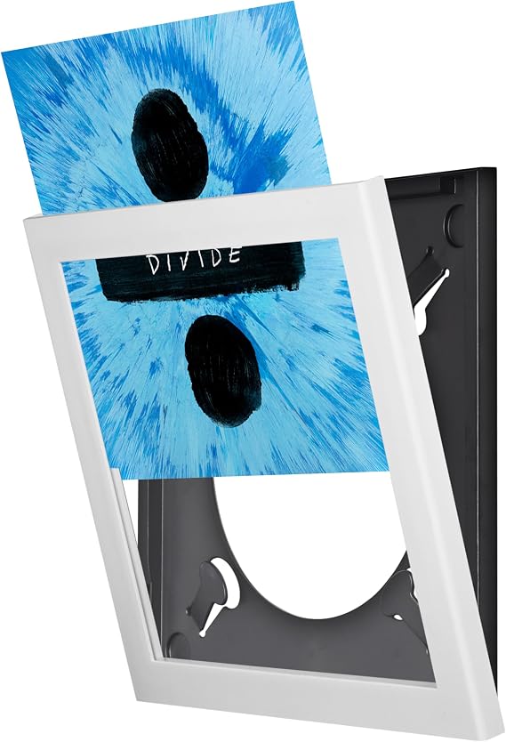 Show & Listen Vinyl Record Frame 12 Inch Album Display White