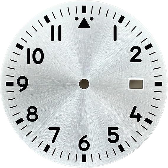 WCC00816 33.8mm No-Logo Watch Dial Green Luminous Single Date Face for NH35 NH36 ETA 2824 PT5000 Movement Modified Parts