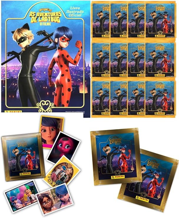 Panini Miraculous Ladybug Lisanslı Sticker Koleksiyon Albümü, 20 Paket, 100 Çıkartma