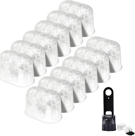 12PCS Charcoal Water Filter Replacement for Ninja Luxe Coffee Machines
