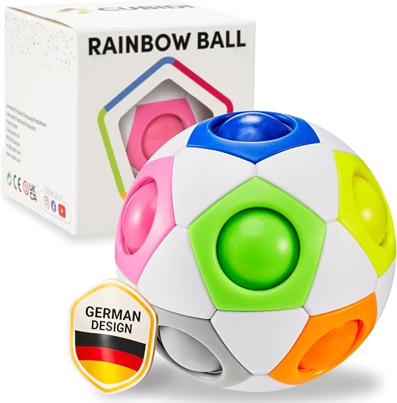 CUBIDI small & handy 3D puzzle Rainbow ball,skill game for children and adults