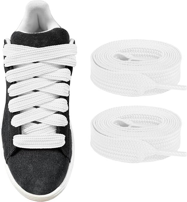 UamGlsob 15mm Wide Thick Shoelaces for Adidas Campus 00s Trainers