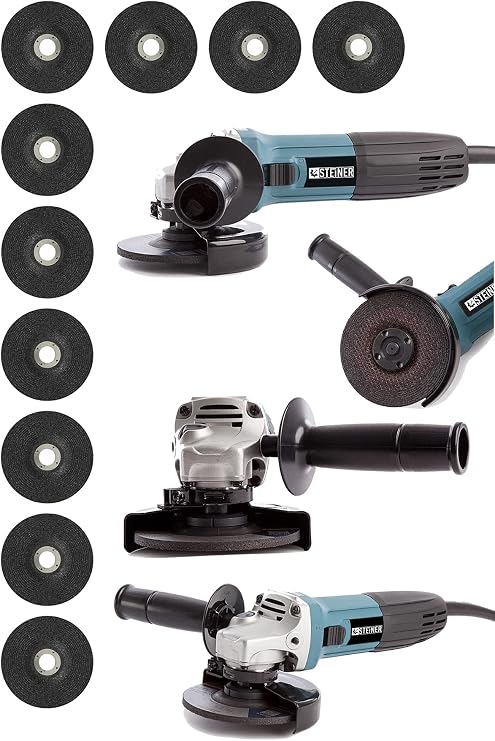 Steiner Alman 3000 W Profesyonel Sjs Metal Şanzuman Avuç İçi Taşlama Makinası 125 Mm + 10 Adet Taş