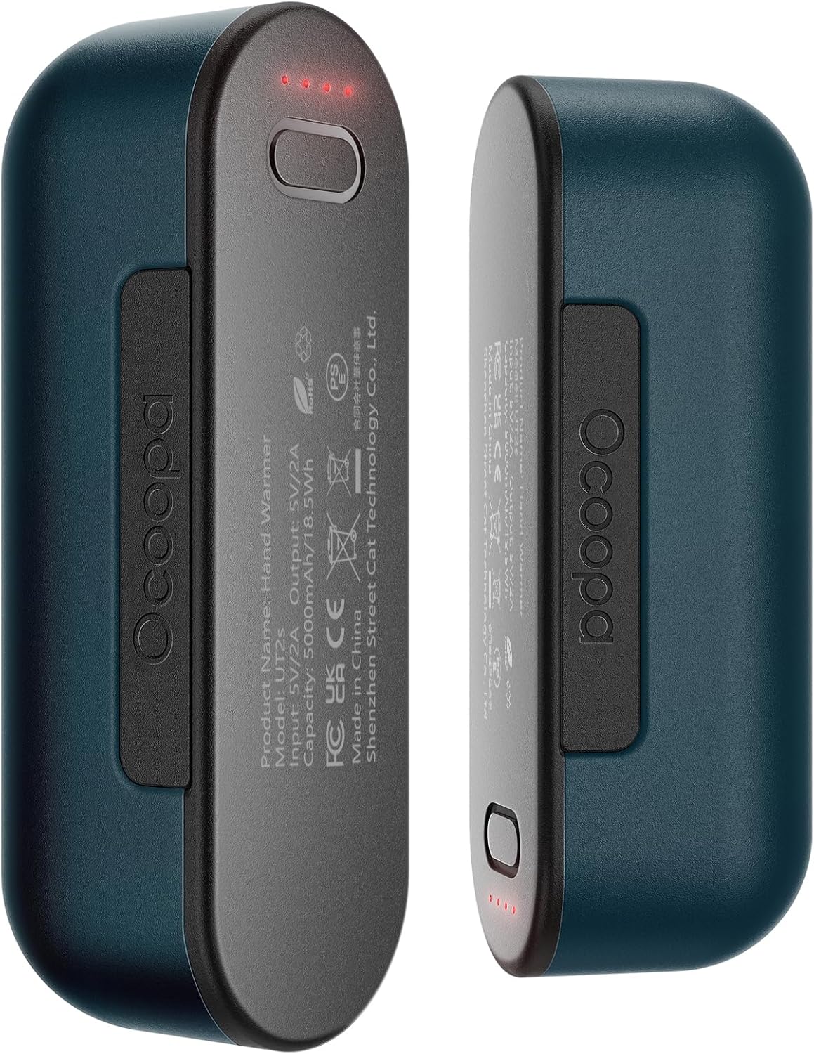 ocoopa hand warmer electric 10000 mah split-magnetic 2-pack 4 heating modes faster heating up hand warmer reusable, hand warmer usb powerbank for outdoor in winter ut2s magtwins