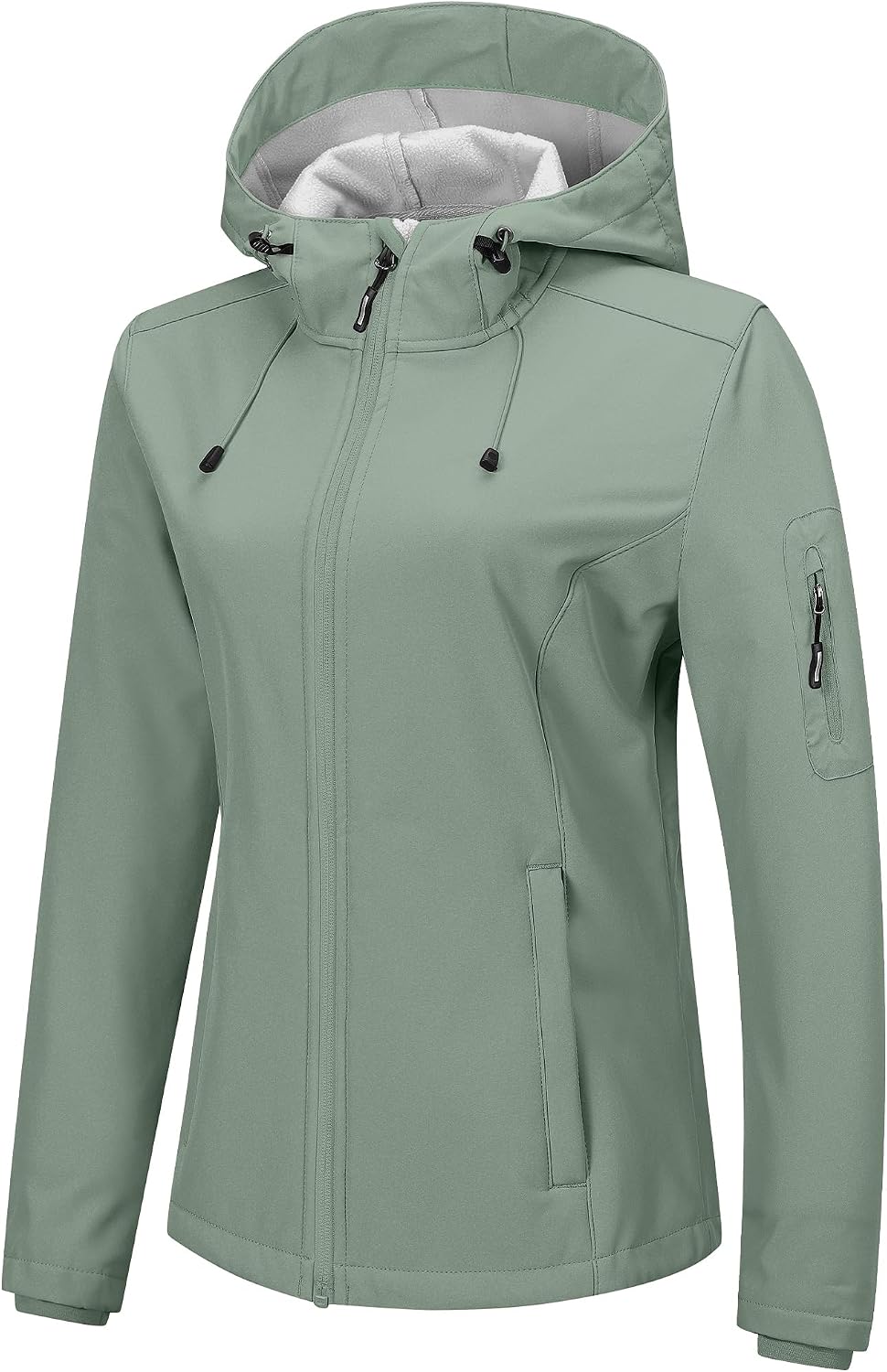 Outdoor Ventures Softshell Jacket Womens Rain Jacket Lightweight Raincoats Windbreaker Waterproof Hiking Jacket Breathable Outdoor Jacket with Hood
