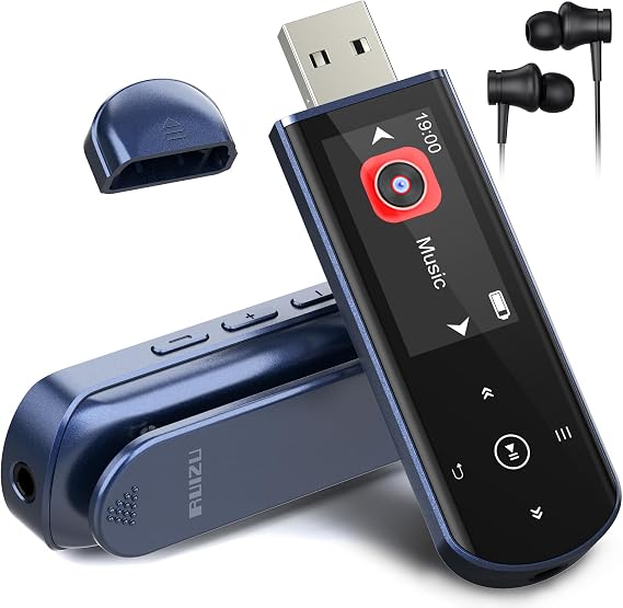 RUIZU MP3 Player 64GB Bluetooth 5.3 Portable with Physical Buttons