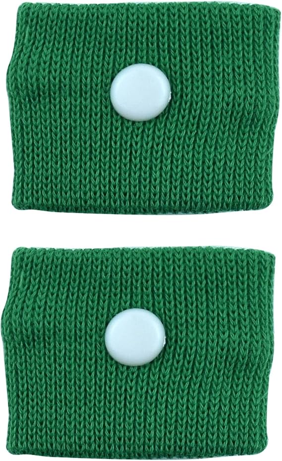1 Pair Motion Sickness Wristbands, Natural Nausea Relief Bands for Kids &Adults, Anti-Nausea Wristbands, for Car Sea Sickness Travel Sickness Pregnancy Morning Sickness (Green)