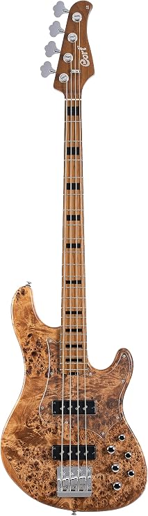 Cort 4 String Bass Guitar, Right, Open Pore Vintage Natural, Full GBMODERN4OPVN
