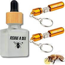 Revive a Bee Gift Box, 2 x Bee Revival Kit Keyrings, 1x Refill Bottle & Plantable Seed Paper, Gift For Eco-Conscious Nature Lovers