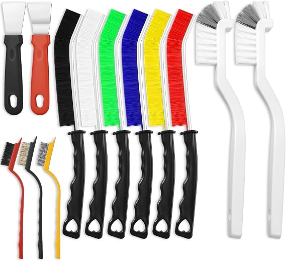 13PCS Crevice Cleaning Brush Set, for Narrow Corners