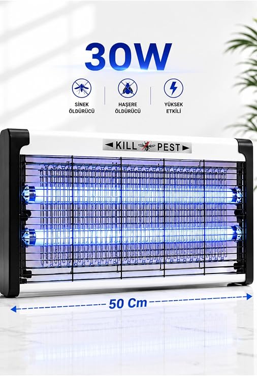 Carbon KF-6030 Sinek Öldürücü Lamba Uv Işıklı 30W Elektrikli Sivrisinek Tuzağı Işıklı Cihaz
