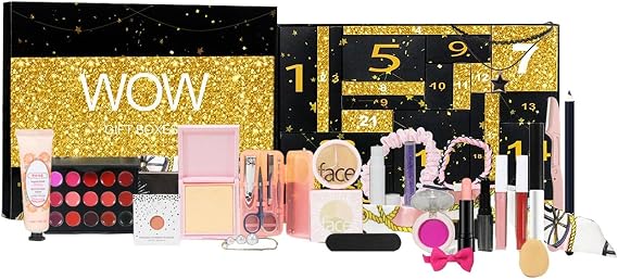 Countdown Calendar 24-Day Advent Lip Balm Lipstick Makeup Set
