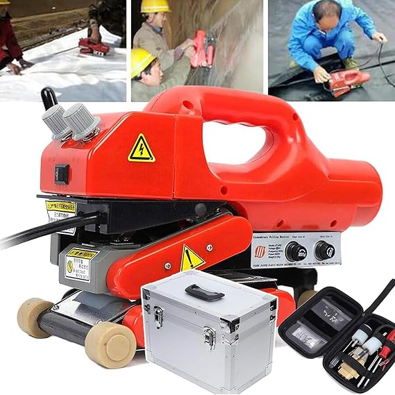 Geomembrane Welding Machine, Hot Wedge Welder for PVC, Automatic Film Welder for Waterproofing and Construction Projects, Efficient Seam Sealing Equipment