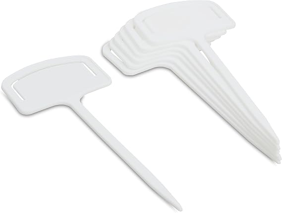 Windhager Bitki levhaları, bitki fişi, üzerine yazmak için geçme etiketler, bitki levhaları, hava şartlarına dayanıklı, 7 adet, beyaz, 06220
