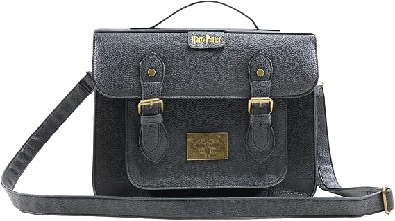 Harry Potter Order of the Phoenix Satchel Messenger Bag, Black & Gold 42 cm