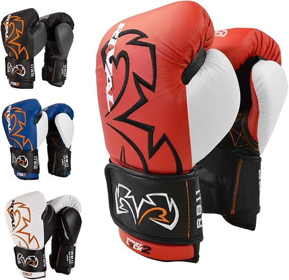 Rival RB11 Evolution Boxing Bag Gloves (Black/Red, L)