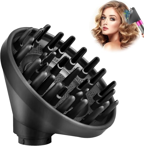 Diffuser Nozzle for Dyson for Airwrap HS01 HS05 Styler Attachments, Converting for Air Wrap Curling Styler to A Hair Dryer