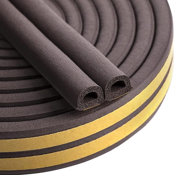Draught Draft Excluder Tape for Door Windows, 6M Foam Sealing Strip
