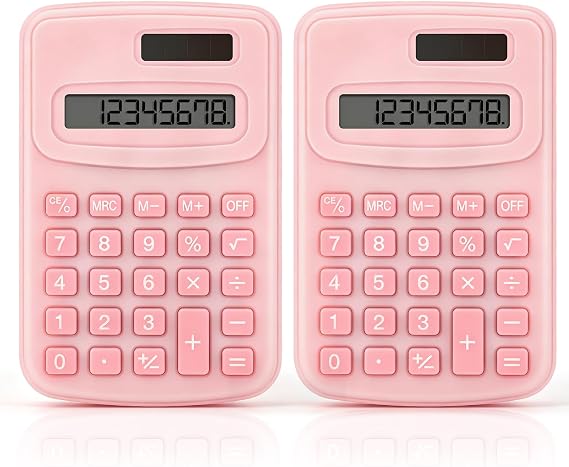 Pocket Calculator Small - 2pk Mini Basic Calculator