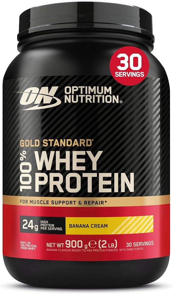 Optimum Nutrition Gold Standard 100% Whey Protein Powder, 900 g