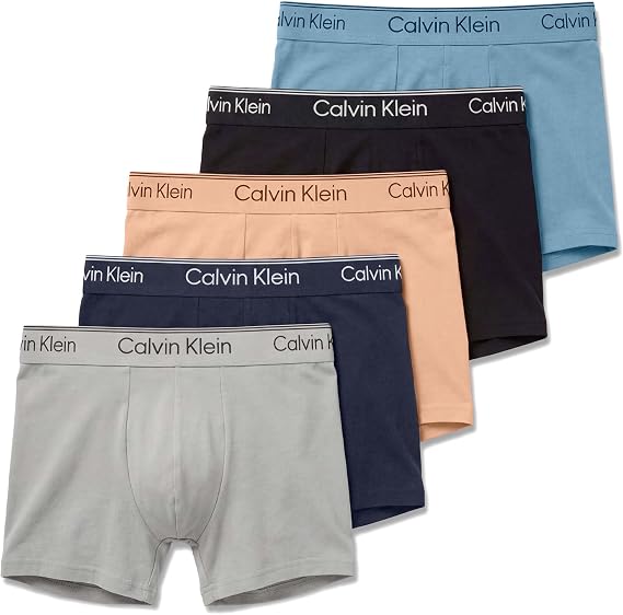 Calvin Klein Men's Low Rise Trunk 5pk Lv00nb4412 Trunks (pack of 5)