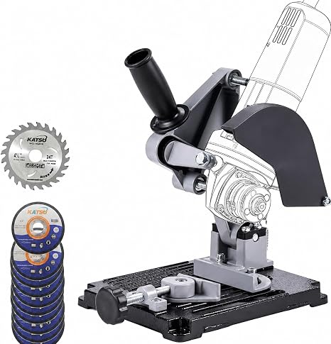 KATSU Tools Angle Grinder Clamp Stand 115/125mm with 10 Cutting Discs