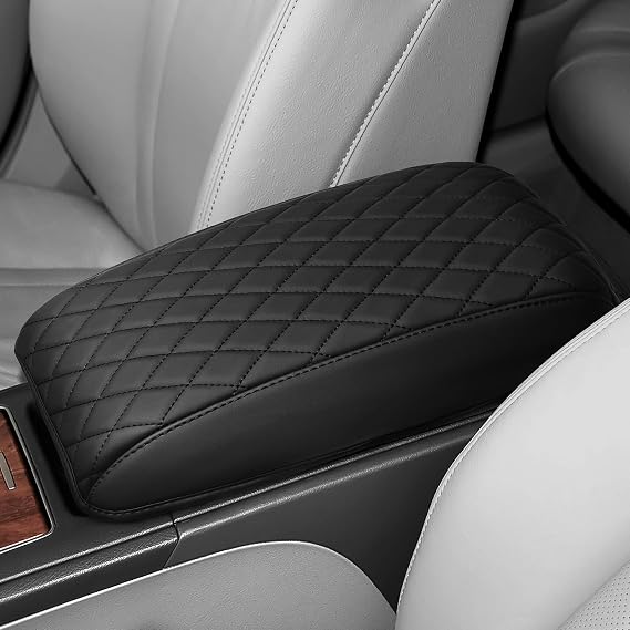 Center Console Armrest Cover Compatible with Toyota 2007-2011 Camry Accessories Leather Material Center Console Liner Protection