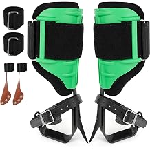 Tree Climbing Spikes Set Tree Climbing Gear 1 Pair Alloy Steel Climbing Spurs 350lbs Load Capacity Arborist Equipment for Climbers, Fruit Picking and Lumberjack