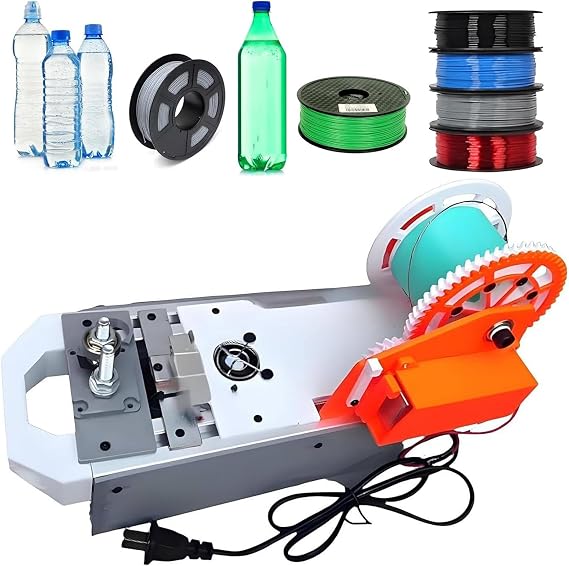 3D Printer Filament Maker Machine, Desktop Extruder for DIY Projects, Digital Temperature Control, Recycles PET Bottles, Compact Design for Home Use