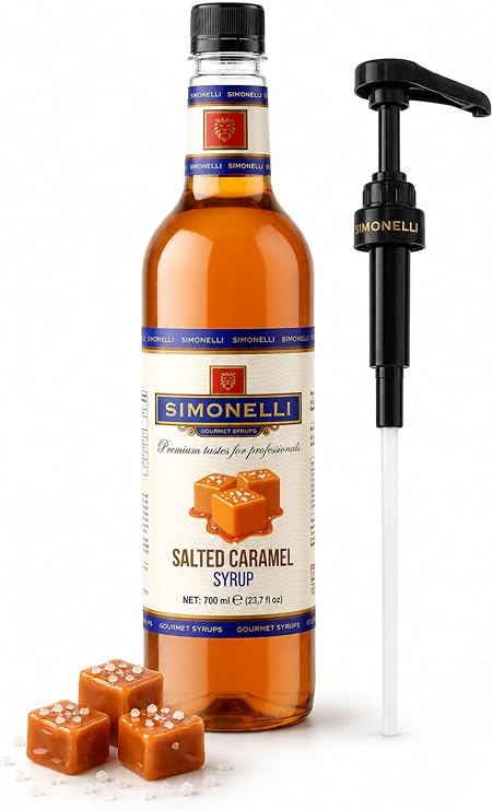 Kahve Ve Kokteyl Şurubu Tuzlu Karamel Aromalı 700 ml Pompa