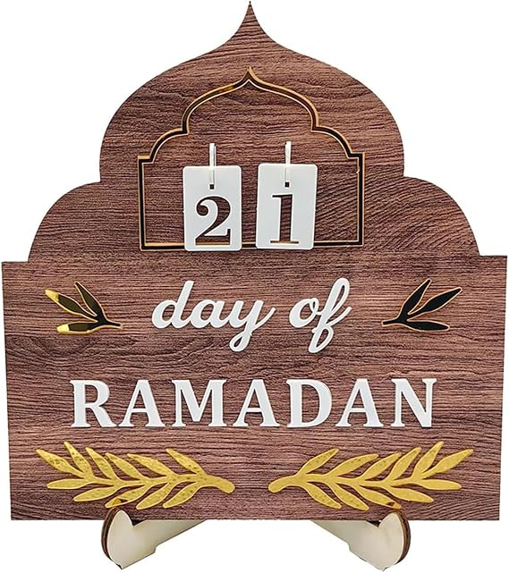 Ramadan Calendar,Ramadan Advent Calendar,Ramadan countdown,Ramadan Decorations for Home,Wooden Ramadan Advent Calendar,Eid Gifts for Kids,Eid Decor for Family (Type B)