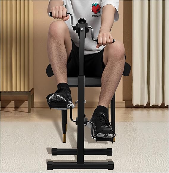 Upper & Lower Limb Rehabilitation Exercise Bike for Seniors & Adults - Home Pedal Exerciser for Arm & Legs, Adjustable Seated Leg & Arm Bike for Physical Therapy, Stroke & Knee Rehab Equipment