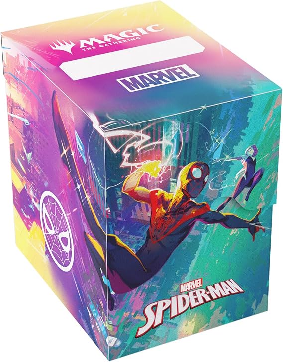 Gamegenic | Magic: The Gathering - Marvel's Spider-Man Soft Crate 80+- Spider-Man/Spider-Gwen | Trading Card Accessory