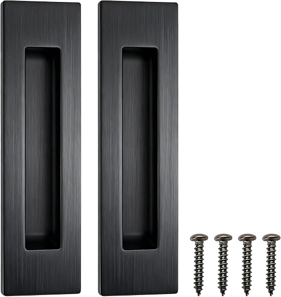 2Pcs 150mm Recessed Flush Sliding Door Handles