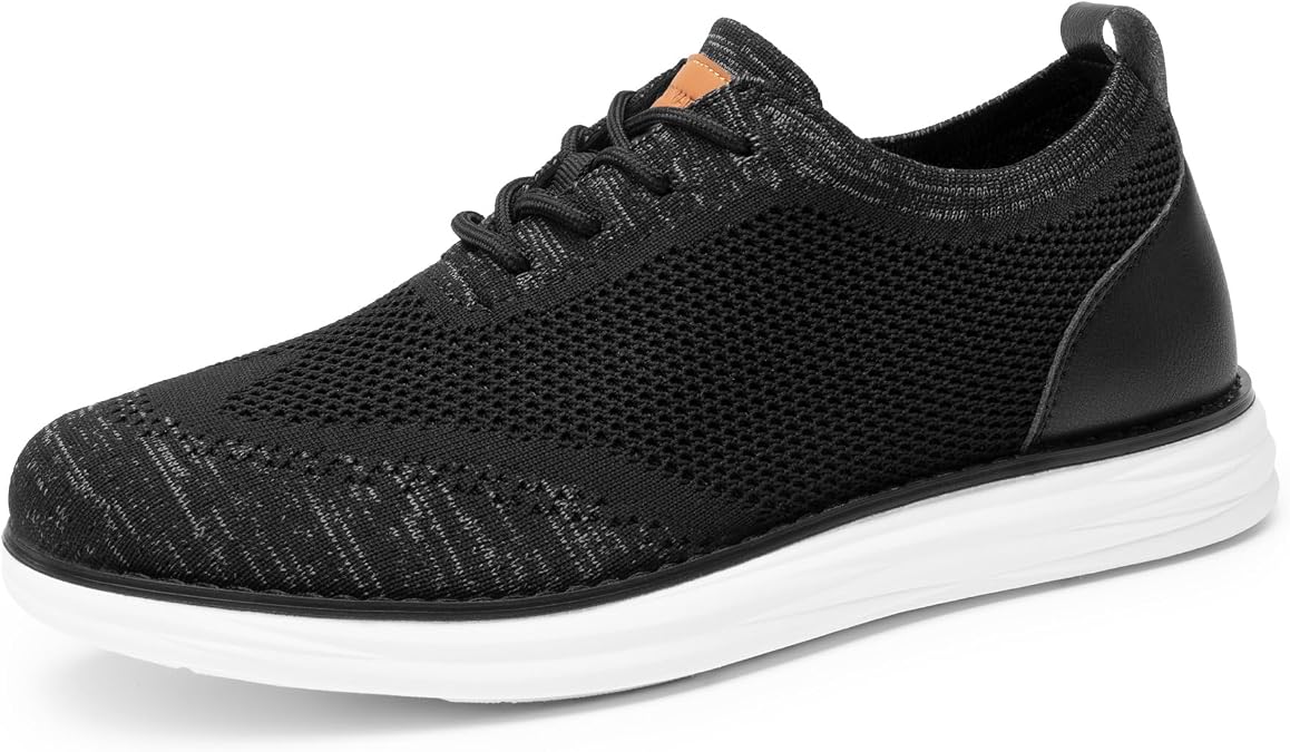 Bruno Marc Men's KnitFlex Breeze Mesh Sneakers Oxfords Lace-Up Lightweight Casual Walking Shoes,Size
