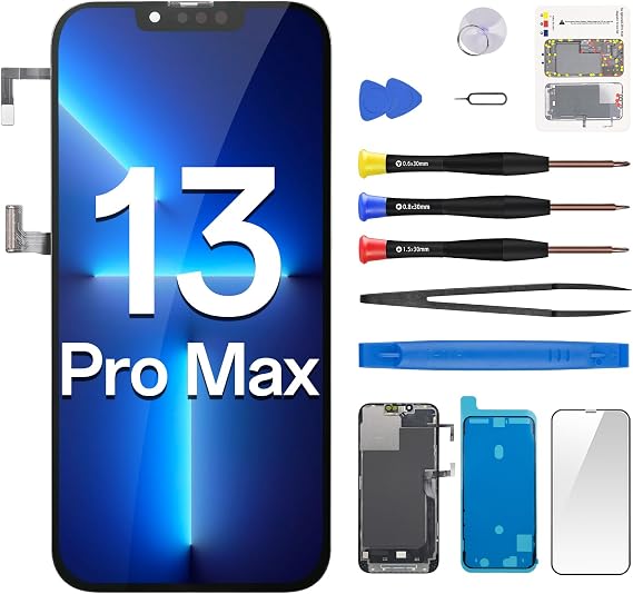 for iPhone 13 Pro Max Screen Replacement with Earpiece 6.7" LCD