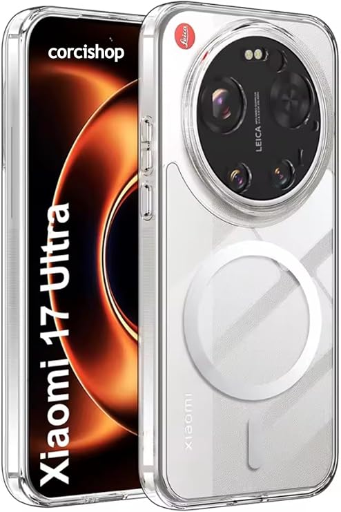 CONSTRAIN - Xiaomi Mi 17 Ultra ile uyumlu Kılıf Sararmaz Kamera Korumalı MagSafe ile uyumlu Mika Sert Parlak Şeffaf Kapak