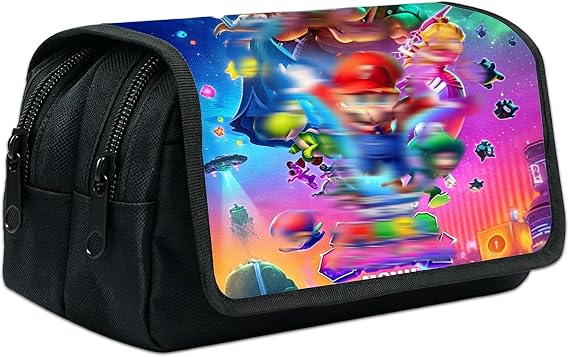 Large Capacity Pencil Case, Cartoon Storage Pen Case Pen Pouch Bag Stationery Case with Compartment Pencilcase for Girl Student Teens Adult Office Supplies