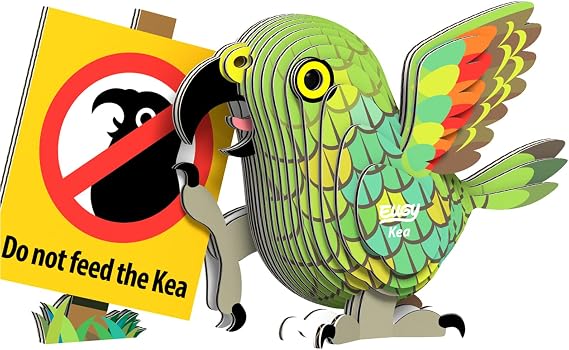 EUGY 047 Kea Parrot. Eco-Friendly 3D Paper Puzzle