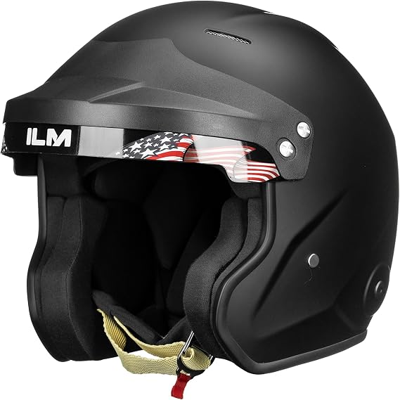 ILM Snell SA2025 オープンフェイス オートレーシングヘルメット 軽量 ファイバーグラスヘルメット 男女兼用 モデル R95