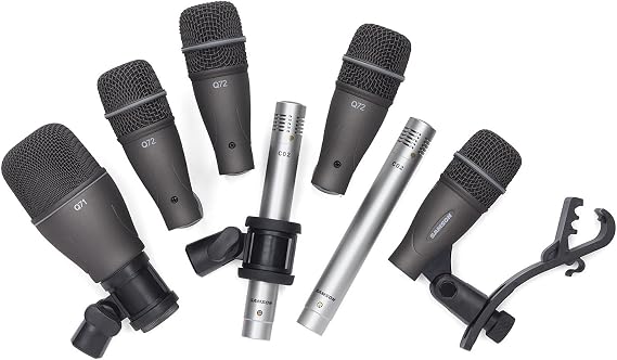 Samson Technologies DK707 7 Piece Drum Microphone Kit W/Case
