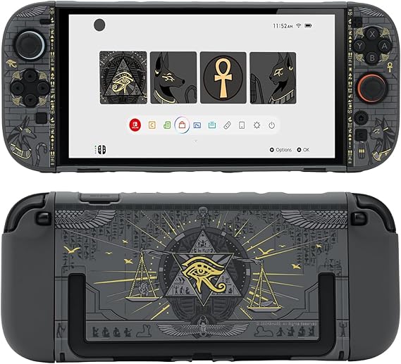 GeekShare Protective Case Compatible with Switch 2, Hard PC Slim Dockable Shell Cover Designed Compatible with Switch 2 Game Console and JC Handle Controllers - Mystic Kingdom