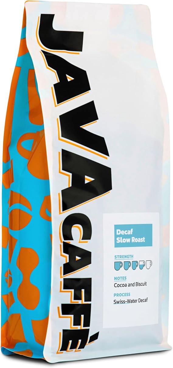 Java Caffe DECAF Slow Roast GROUND Coffee, 1kg Resealable Bag, 100% Arabica Full Medium Roast For Cafetieres & Filter Machines | Resealable Bag, 100% Arabica, Full Medium Roast, For Cafetieres & Filter Machines