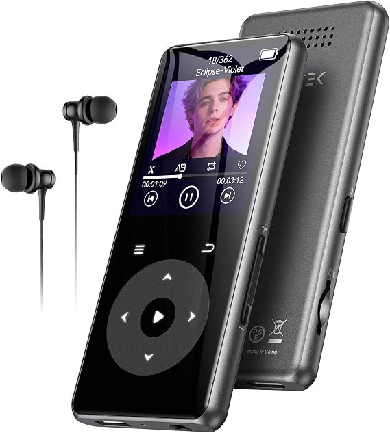 AGPTEK MP3 Player Bluetooth 5.4 Player 1.8" Metal Portable (0 GB)