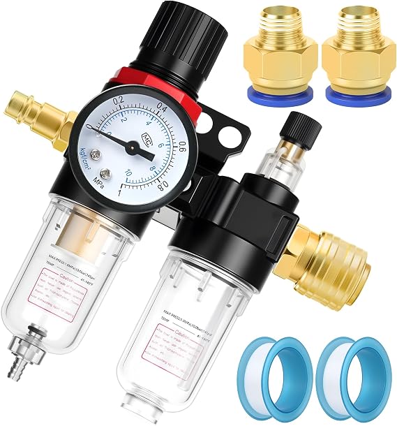 1/4" Air Pressure Regulator, Compressed Air Pressure Regulator Inline