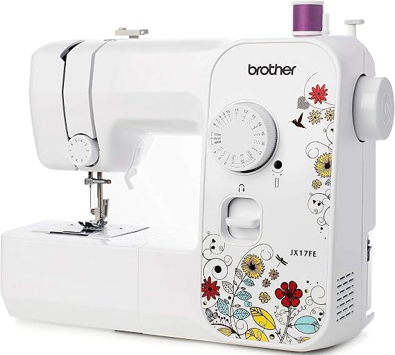 Brother JX17FE (Fantasy Edition) Sewing Machine, 17 Sewing Stitches, Electric, Portable, Easy to Use and Practical