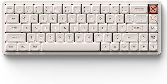 IQUNIX Magi65 Low Profile Mechanical Keyboard, 65% Wireless Keyboard White